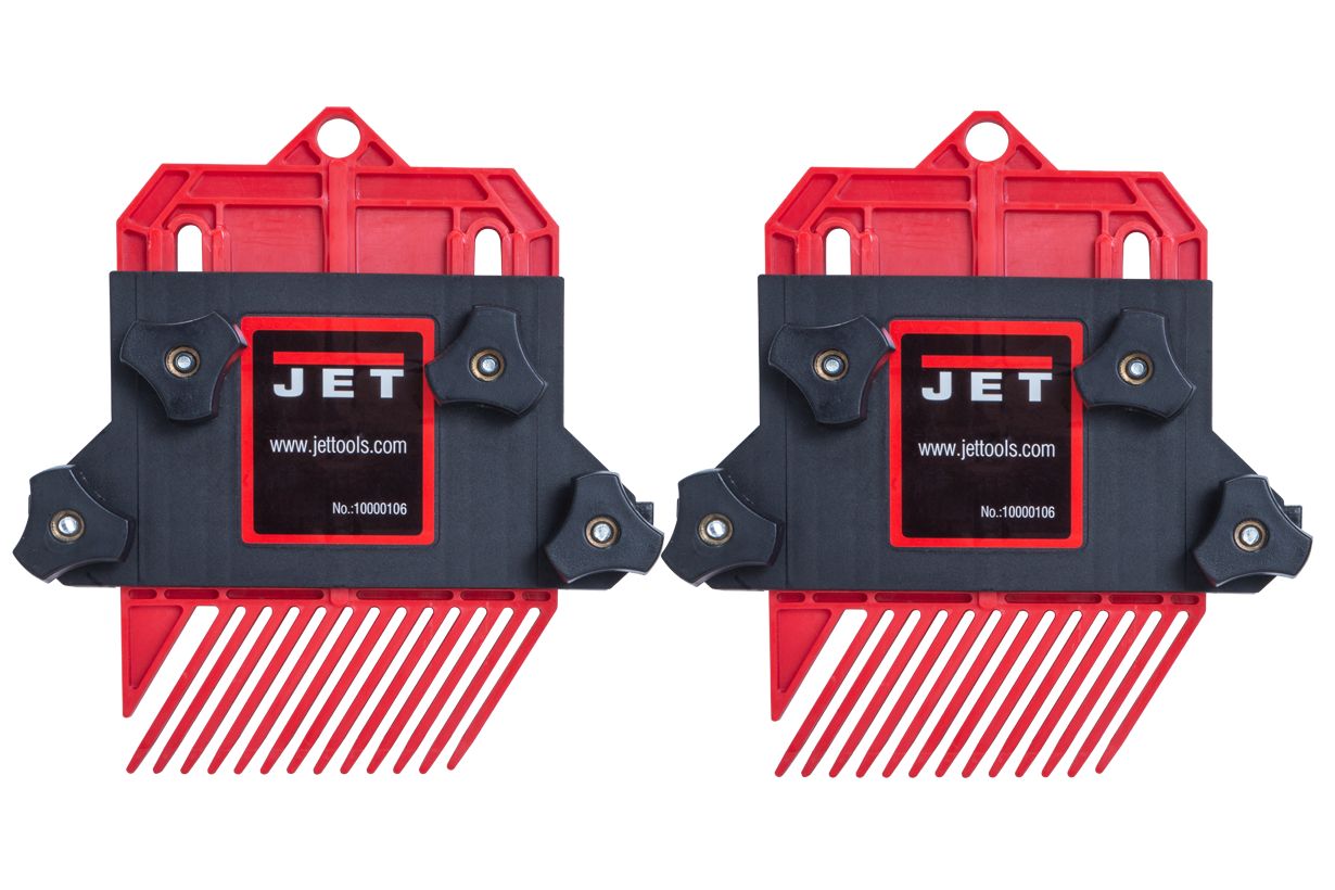 Комплект из двух прижимов гребёнчатых пластиковых с креплением в Т-образный паз